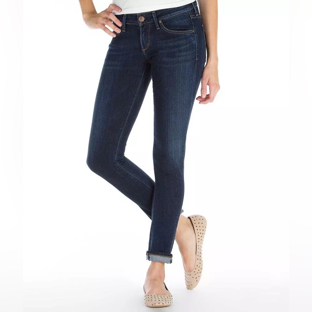 Agolde Chloe Ankle Skinny Stretch Jean in Dark Wash, Size 30
